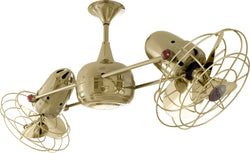 Matthews Fan Company - DD-PB-MTL - 36"Ceiling Fan - Duplo-Dinamico - Polished Brass