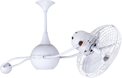 Matthews Fan Company - B2K-WH-MTL - 40"Ceiling Fan - Brisa 2000 - Gloss White