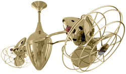 Matthews Fan Company - AR-PB-MTL - 48"Ceiling Fan - Ar Ruthiane - Polished Brass