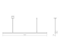 Sonneman - 2349.16 - LED Pendant - Stiletto - Bright Satin Aluminum