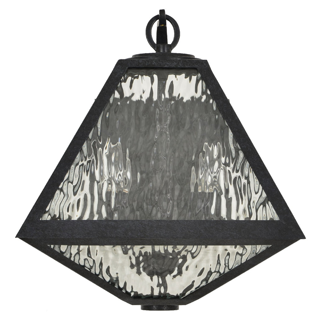 Crystorama - GLA-9722-WT-BC - Two Light Outdoor Wall Mount - Glacier - Black Charcoal