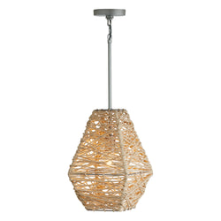 Capital Lighting - 335213NY - One Light Pendant - Finley - Natural Jute and Grey