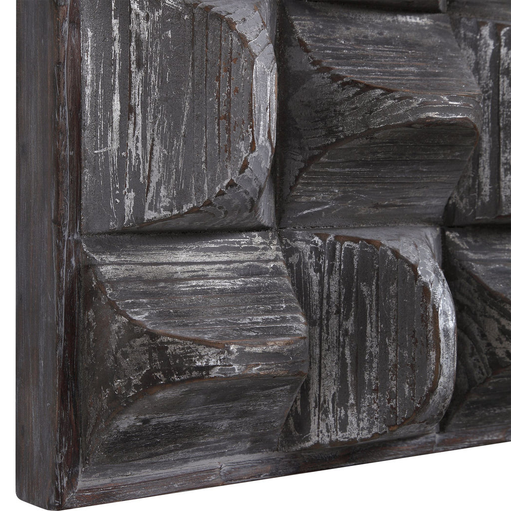 Uttermost - 04240 - Wall Decor - Pickford - Aged Gray Wash And Silver Highlights