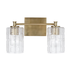 Capital Lighting - 138321AD-491 - Two Light Vanity - Emerson - Aged Brass