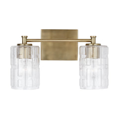 Capital Lighting - 138321AD-491 - Two Light Vanity - Emerson - Aged Brass
