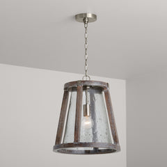 Capital Lighting - 340512HN - One Light Pendant - Connor - Barnhouse and Matte Nickel