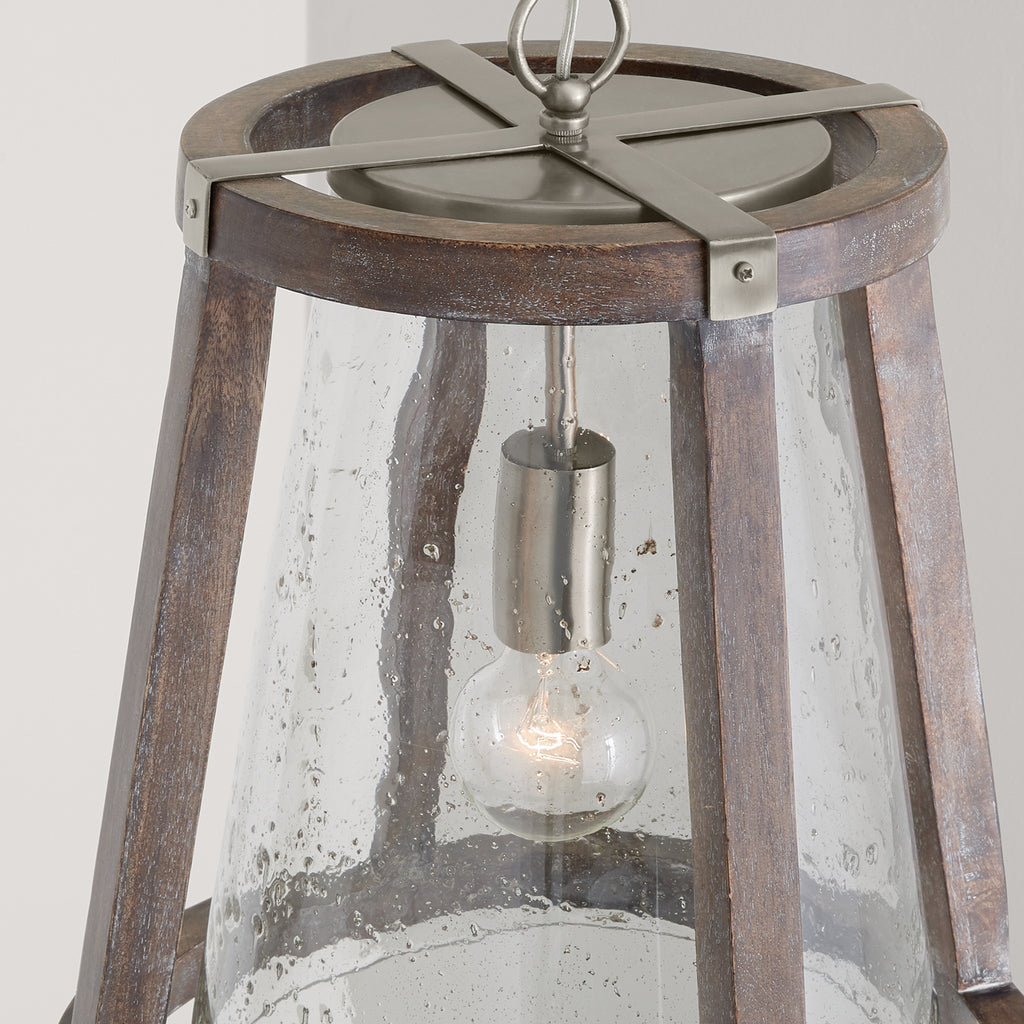Capital Lighting - 340512HN - One Light Pendant - Connor - Barnhouse and Matte Nickel