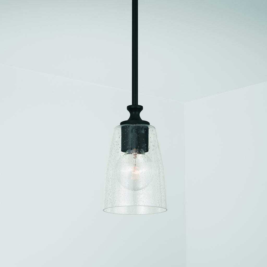 Capital Lighting - 340911MB-506 - One Light Pendant - Myles - Matte Black