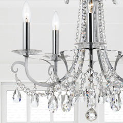 Crystorama - 6825-CH-CL-S - Five Light Chandelier - Othello - Polished Chrome