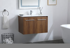 Elegant Lighting - VF44030WB - Single Bathroom Floating Vanity - Rasina - Walnut Brown