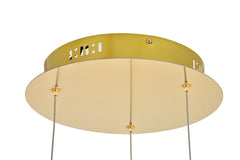 Elegant Lighting - 3500D3RG - LED Pendant - Polaris - Gold