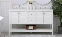 Elegant Lighting - VF16460DWH - Single Bathroom Vanity - Theo - White