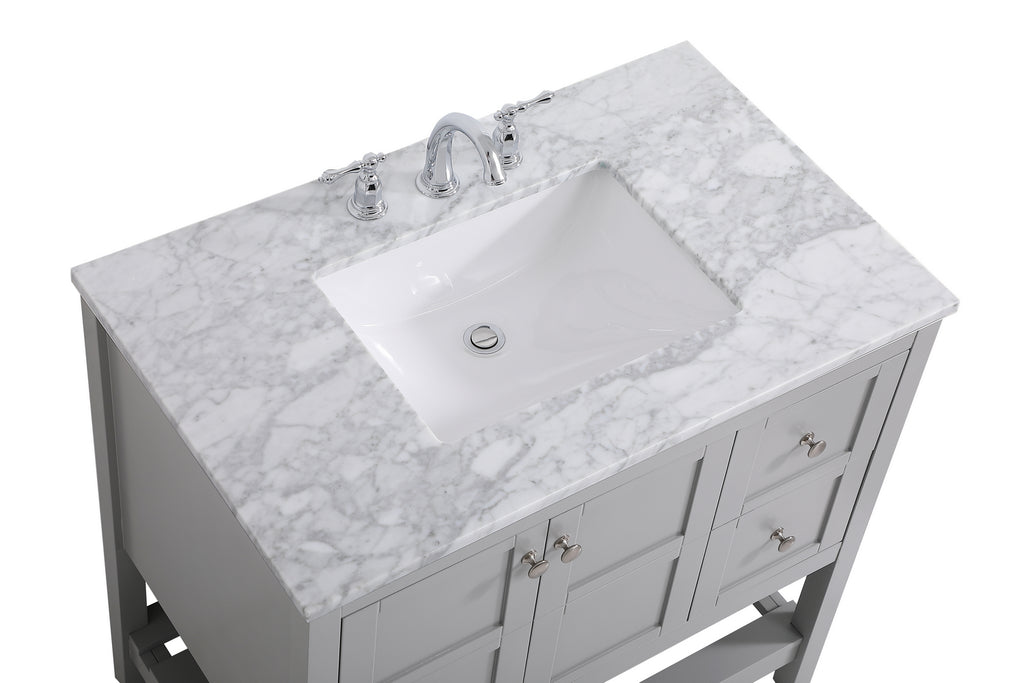 Elegant Lighting - VF16536GR - Single Bathroom Vanity - Thalen - Gray