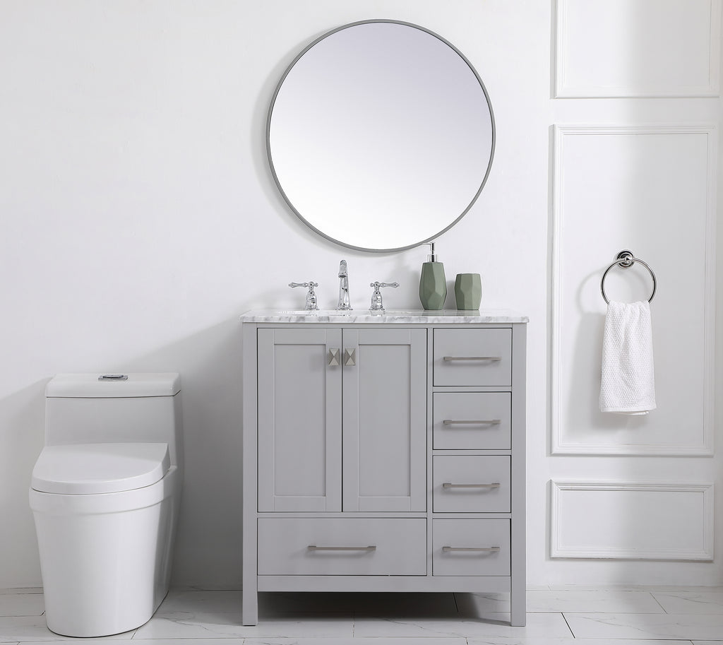 Elegant Lighting - VF18932GR - Single Bathroom Vanity - Erina - Gray