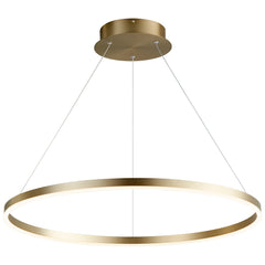 Oxygen - 3-65-40 - LED Pendant - Circulo - Aged Brass