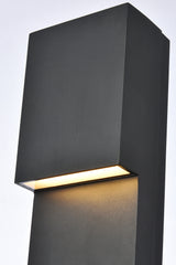 Elegant Lighting - LDOD4001BK - LED Outdoor Wall Lamp - Raine - Black