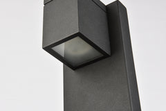 Elegant Lighting - LDOD4007BK - LED Outdoor Wall Lamp - Raine - Black