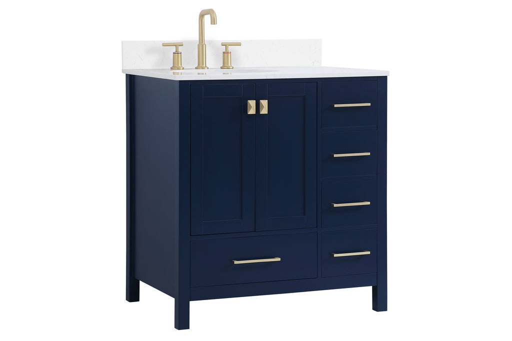 Elegant Lighting - VF18832BL-BS - Bathroom Vanity Set - Irene - Blue