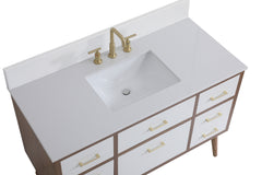 Elegant Lighting - VF41048WH-BS - Bathroom Vanity Set - Boise - White