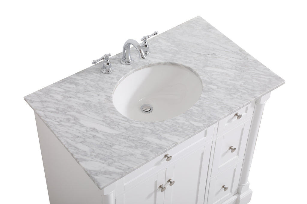 Elegant Lighting - VF53036WH - Bathroom Vanity Set - Clarence - White