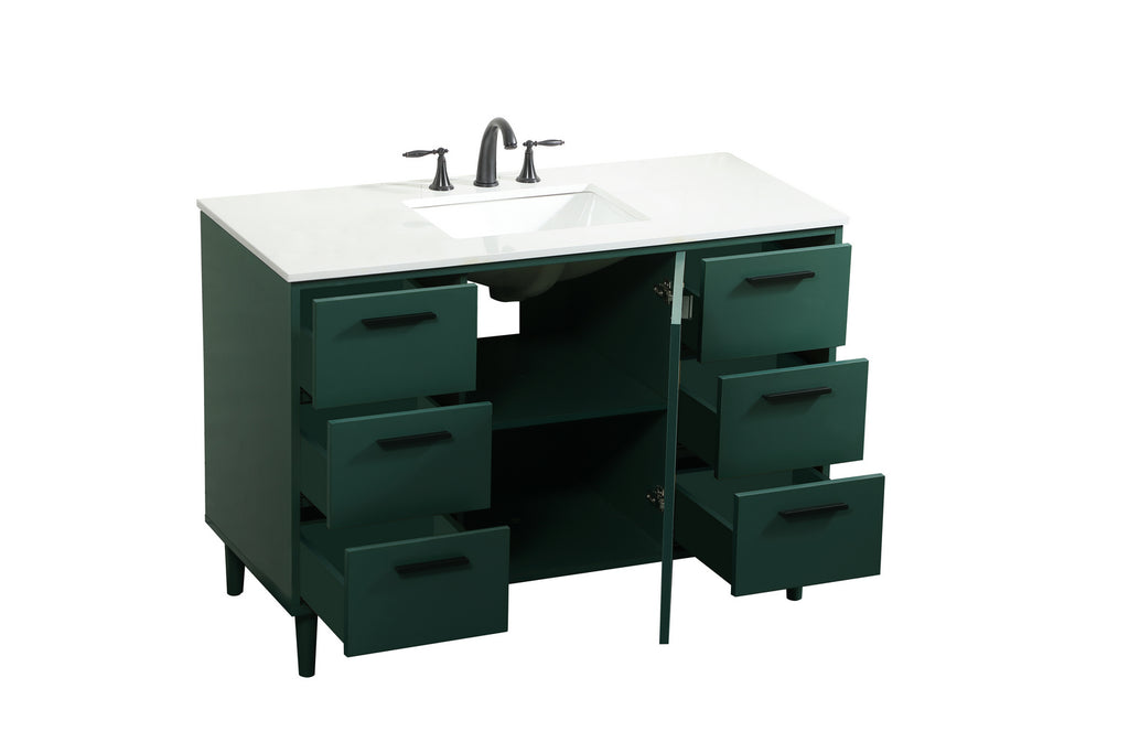 Elegant Lighting - VF47048MGN - Vanity Sink Set - Baldwin - Green