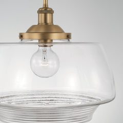 Capital Lighting - 342211AD - One Light Pendant - Miller - Aged Brass