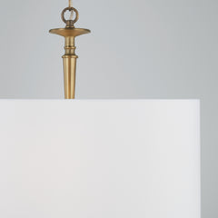 Capital Lighting - 342631AD - Three Light Pendant - Abbie - Aged Brass