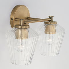 Capital Lighting - 141421AD-507 - Two Light Vanity - Beau - Aged Brass