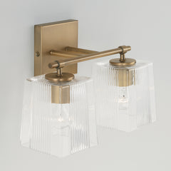 Capital Lighting - 141721AD-508 - Two Light Vanity - Lexi - Aged Brass