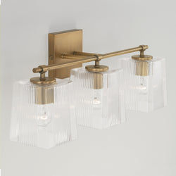 Capital Lighting - 141731AD-508 - Three Light Vanity - Lexi - Aged Brass