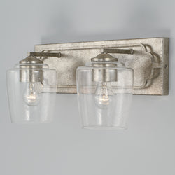 Capital Lighting - 143421AS-514 - Two Light Vanity - Merrick - Antique Silver