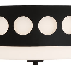 Crystorama - KIR-B8100-BF - Two Light Ceiling Mount - Kirby - Black Forged