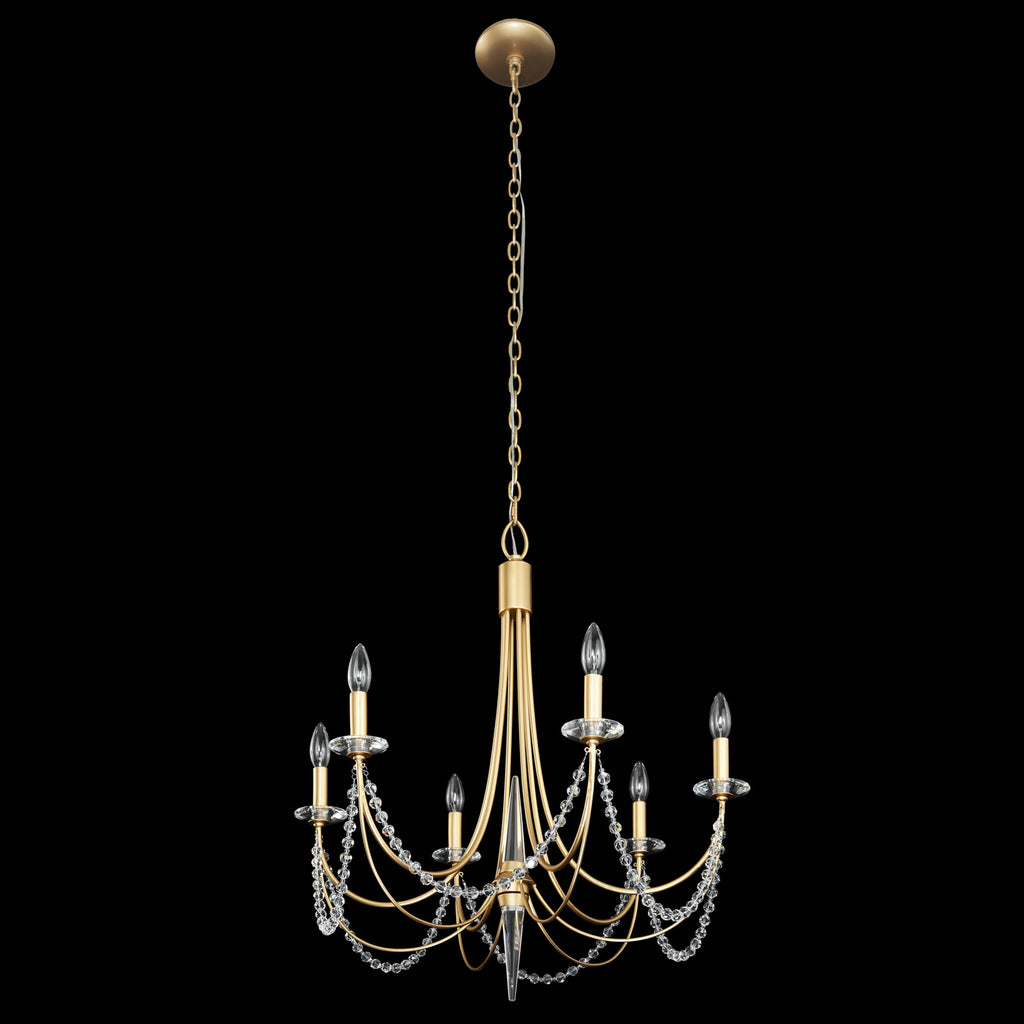 Varaluz - 350C06FG - Six Light Chandelier - Brentwood - French Gold