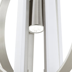 Justice Designs - NSH-4302-NCKL - LED Chandelier - Liv - Brushed Nickel