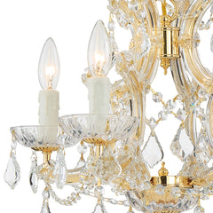 Crystorama - 4474-GD-CL-I - Four Light Mini Chandelier - Maria Theresa - Gold