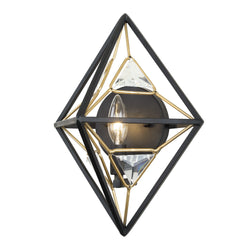 Varaluz - 353W01MBFG - One Light Wall Sconce - Marcia - Matte Black/French Gold