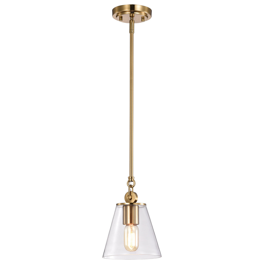 Nuvo Lighting - 60-7410 - One Light Pendant - Dover - Vintage Brass
