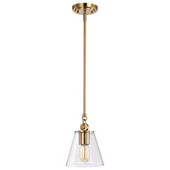 Nuvo Lighting - 60-7410 - One Light Pendant - Dover - Vintage Brass