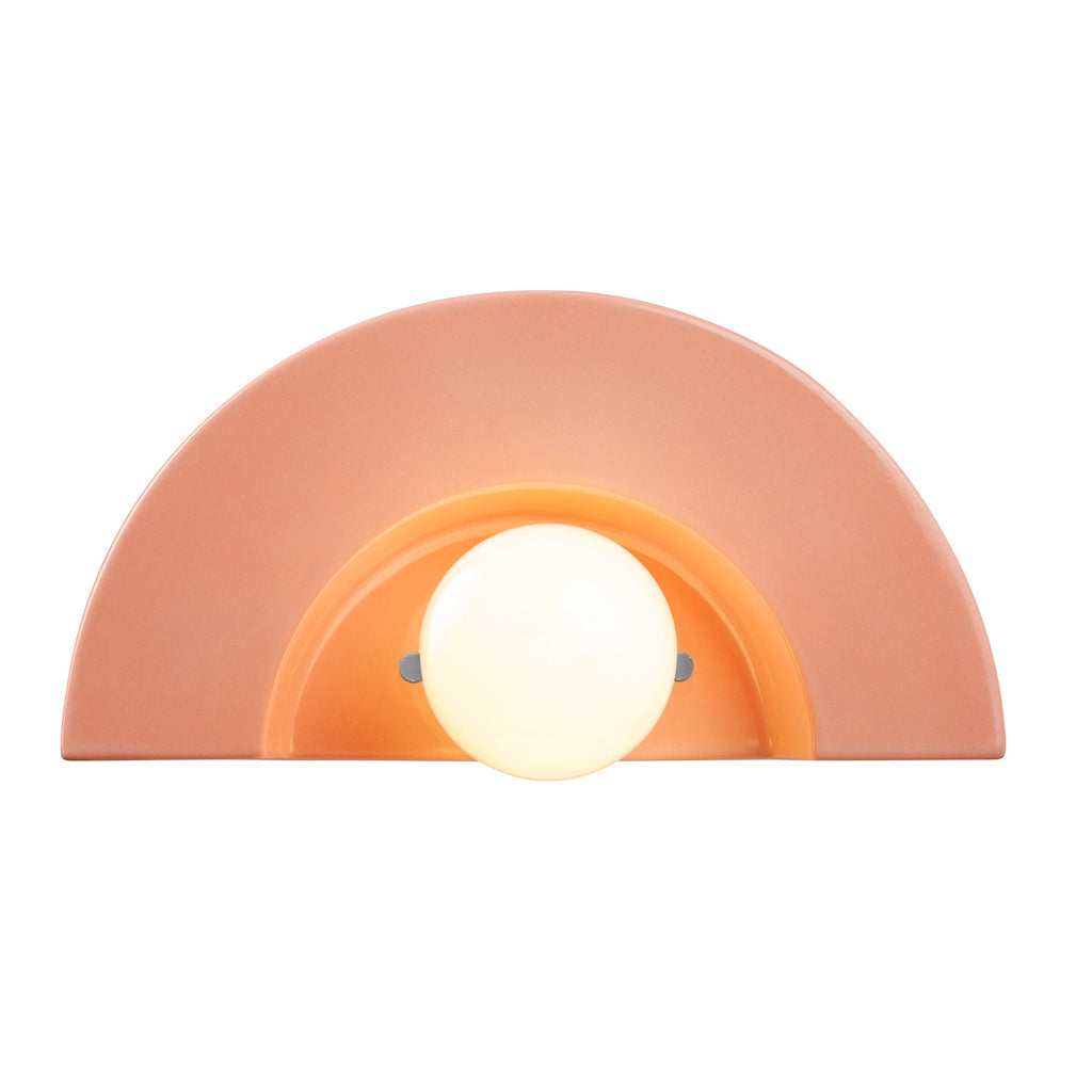 Justice Designs - CER-3020-BSH - One Light Wall Sconce - Ambiance Collection - Gloss Blush