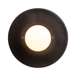 Justice Designs - CER-6280-CRB - One Light Wall Sconce - Ambiance Collection - Carbon - Matte Black