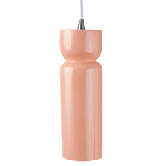 Justice Designs - CER-6510-BSH-CROM-WTCD - One Light Pendant - Radiance Collection - Gloss Blush