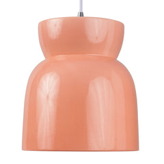 Justice Designs - CER-6515-BSH-CROM-WTCD - One Light Pendant - Radiance Collection - Gloss Blush