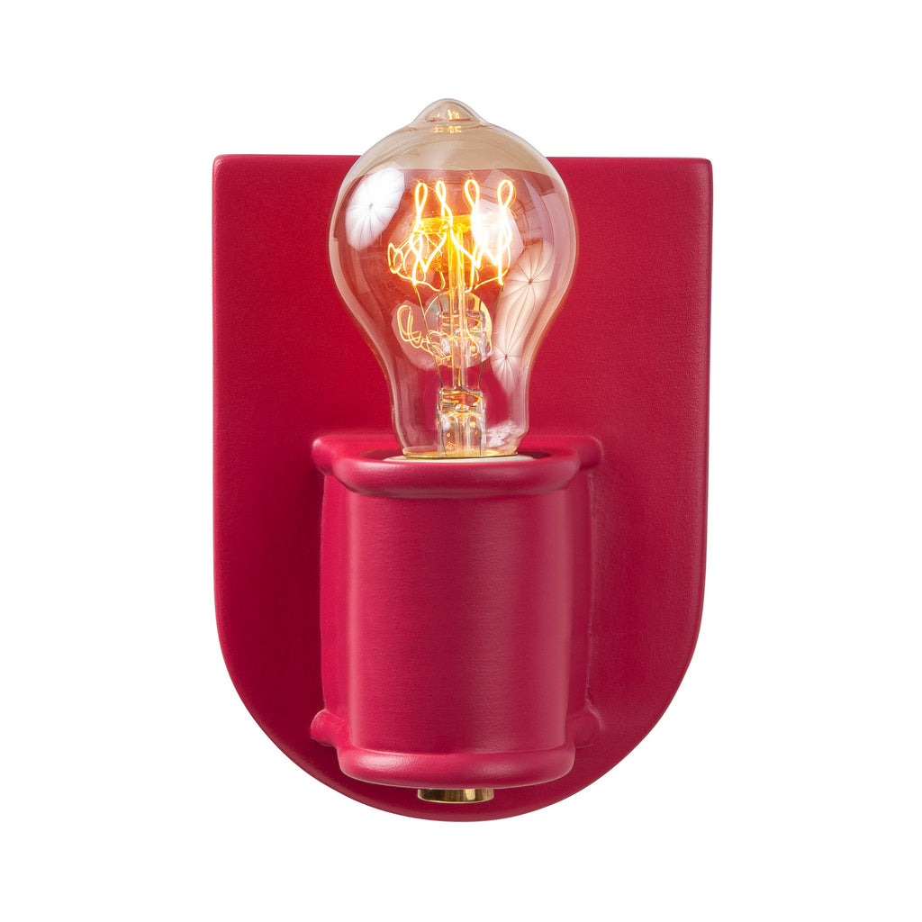 Justice Designs - CER-7031-CRSE-BRSS - One Light Wall Sconce - American Classics - Cerise