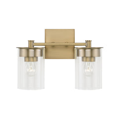 Capital Lighting - 146821AD-532 - Two Light Vanity - Mason - Aged Brass
