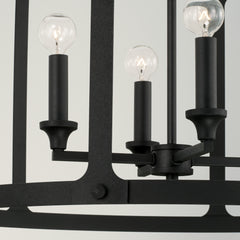 Capital Lighting - 344941BI - Four Light Pendant - Brennen - Black Iron