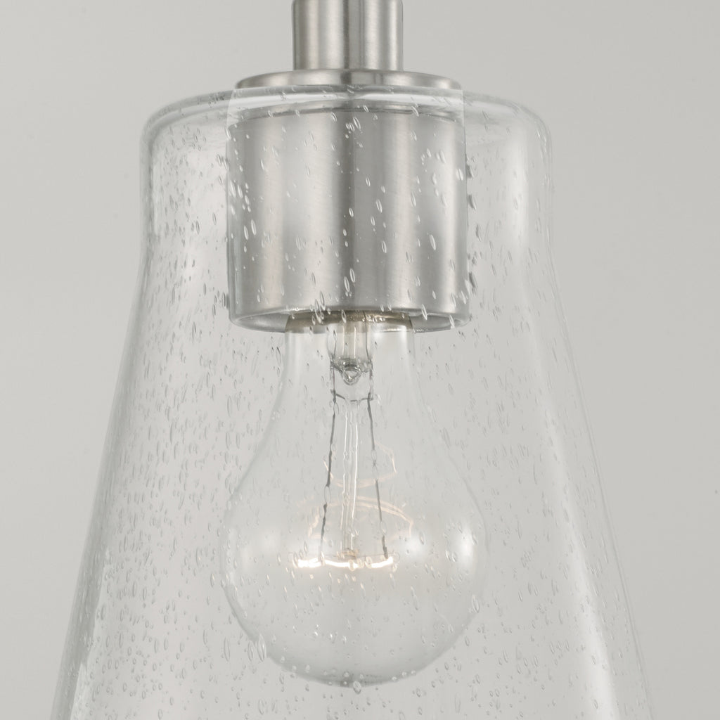 Capital Lighting - 346911BN-533 - One Light Pendant - Baker - Brushed Nickel