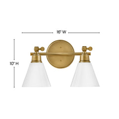 Hinkley - 51182HB - LED Vanity - Arti - Heritage Brass