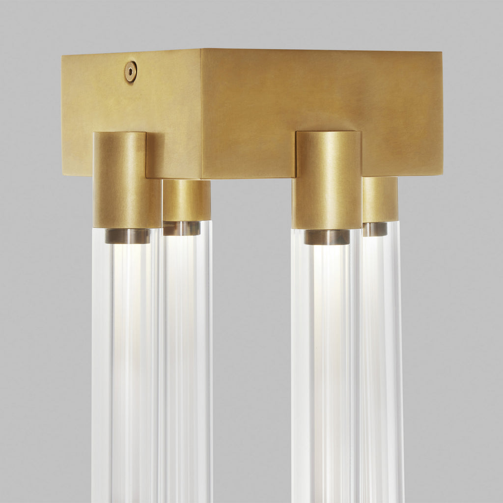 Visual Comfort Modern - 700FMPHB6NB-LED927-277 - LED Flush Mount - Phobos - Natural Brass