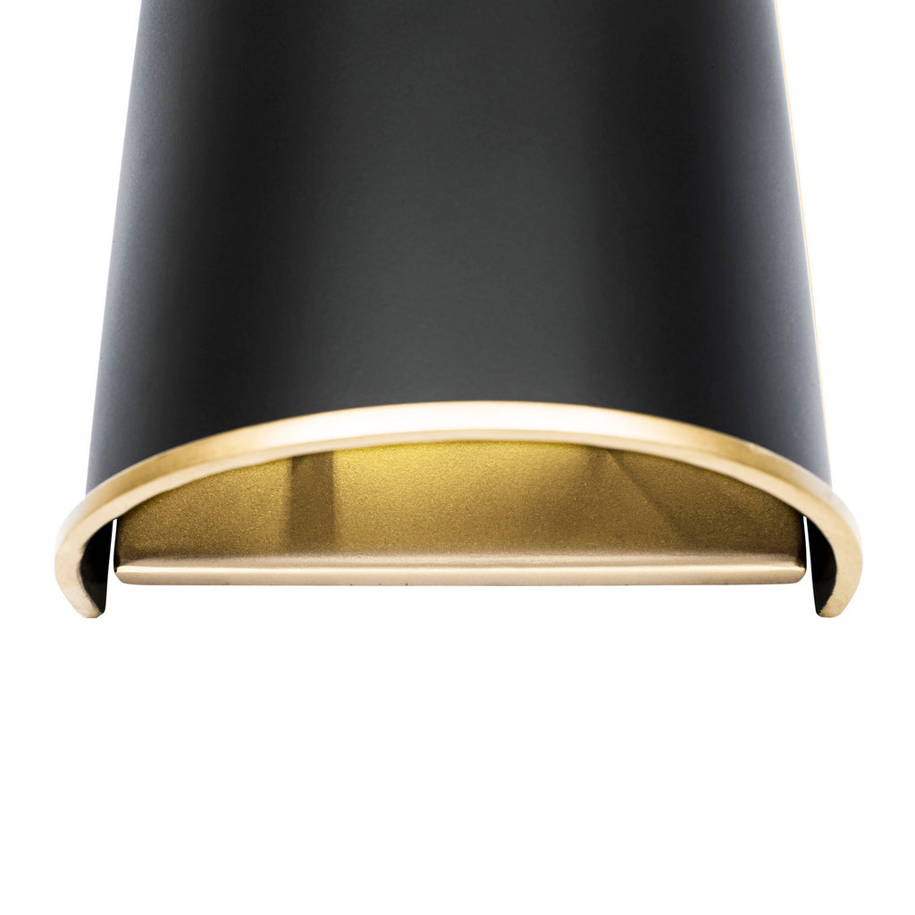 Varaluz - 364W02MBFG - Two Light Wall Sconce - Coco - Matte Black/French Gold