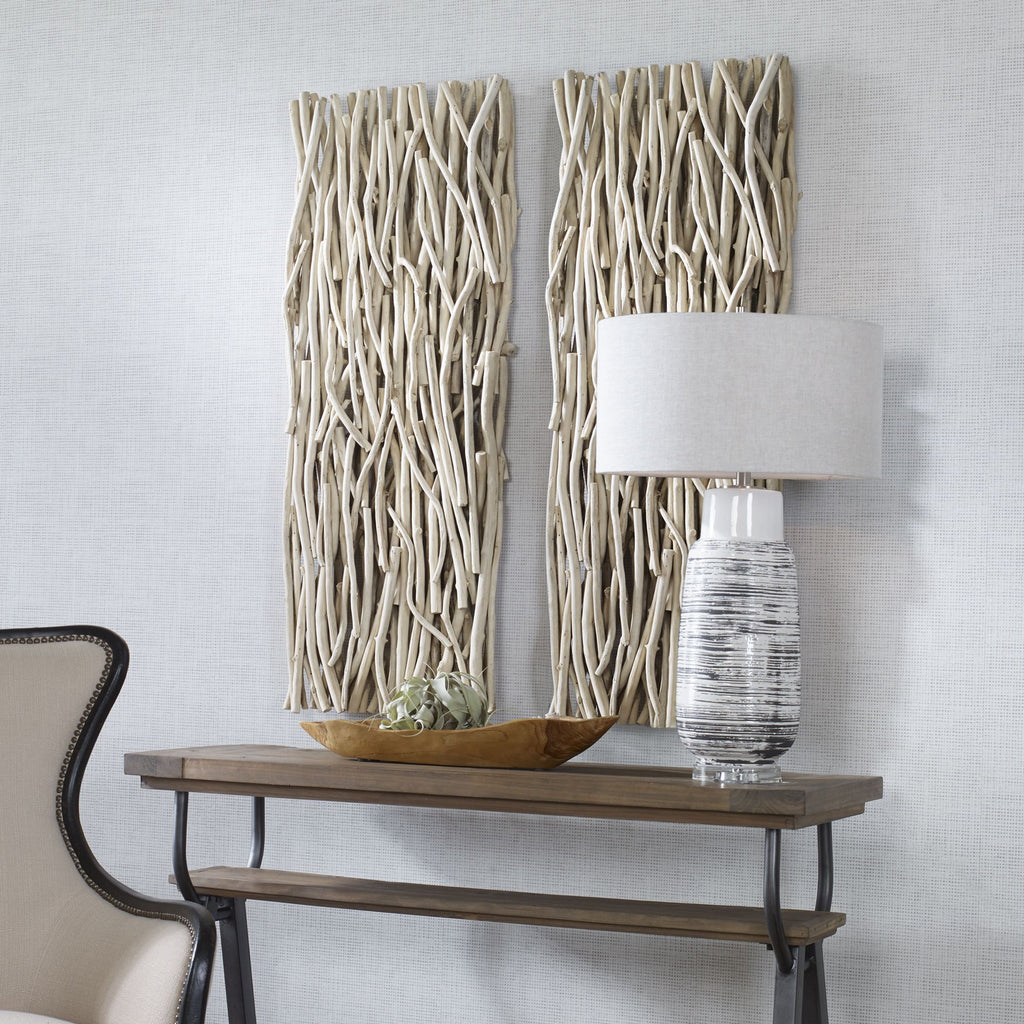 Uttermost - 04326 - Wall Decor - Gathered Teak - Refreshing Bleached